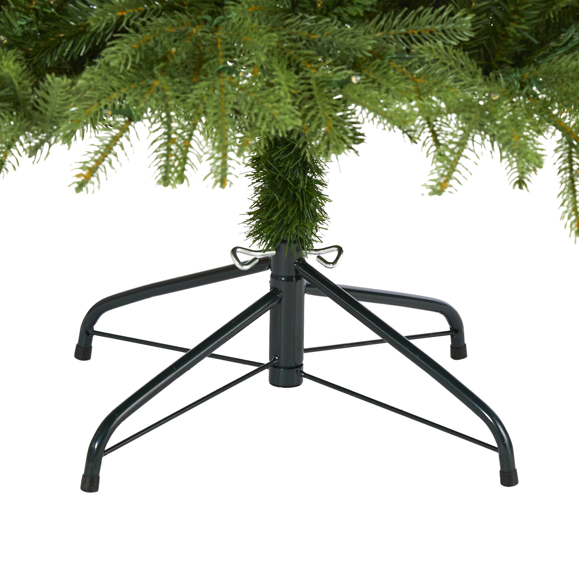 6ft. Pre-Lit Vancouver Fir Natural Look Artificial Christmas Tree, Clear LED Lights